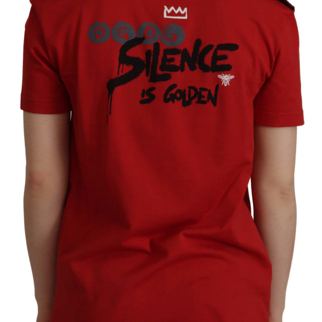 Dolce & Gabbana Red Amor Vincit Omnia Crewneck T-shirt