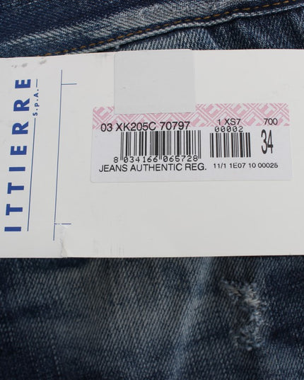 Acht Blue Wash Cotton Denim Regular Fit Jeans