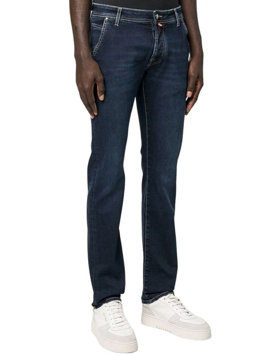 Jacob Cohen Blue Cotton Men Jeans
