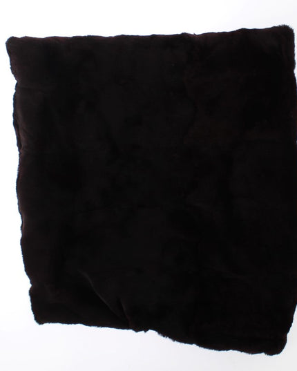 Dolce & Gabbana Purple Weasel Fur Crochet Hood Scarf Hat