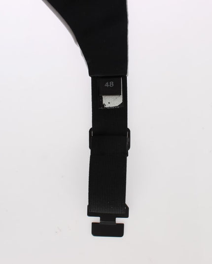 Dolce & Gabbana Gray Waist Belt Silk Cummerbund