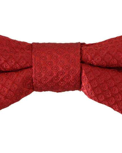 Dolce & Gabbana Red 100% Silk Adjustable Neck Papillon Tie
