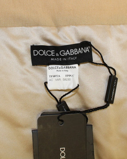 Dolce & Gabbana Beige MINK Fur Scarf Foulard Neck Wrap