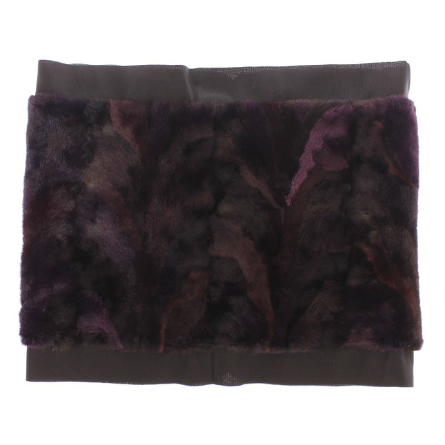 Dolce & Gabbana Purple MINK Fur Scarf Foulard Neck Wrap