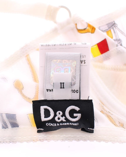 Dolce & Gabbana White Sailor Bra Panty Stretch Underwear