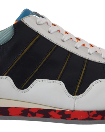 Dolce & Gabbana Multicolor Leather Sport Low Top Sneakers
