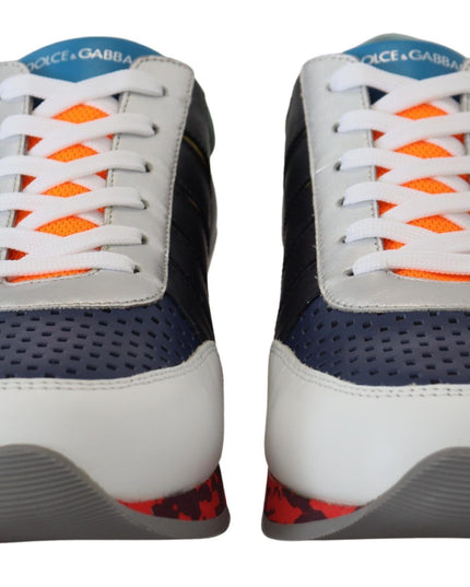 Dolce & Gabbana Multicolor Leather Sport Low Top Sneakers