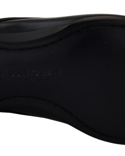 Dolce & Gabbana Black Leather Formal Dress Shoes