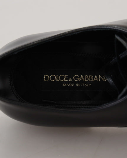 Dolce & Gabbana Black Leather Formal Dress Shoes