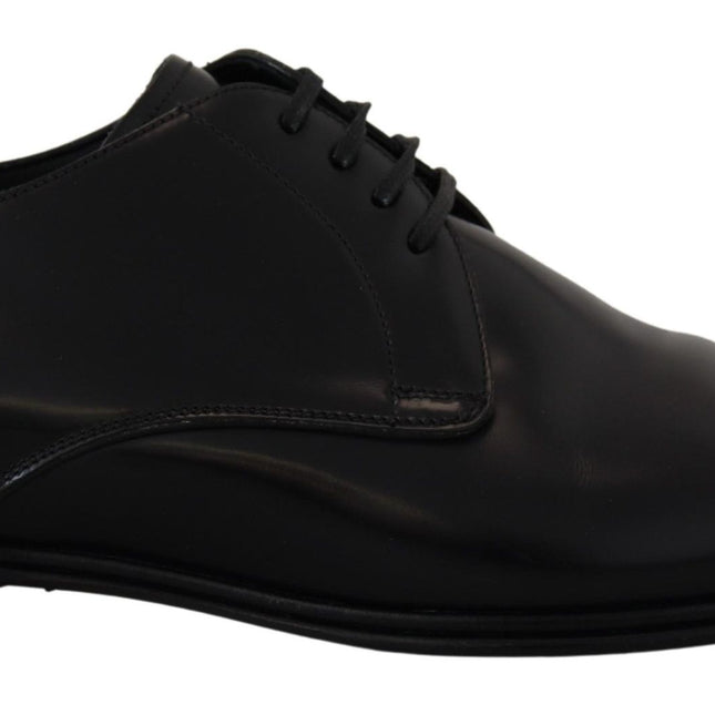 Dolce & Gabbana Black Leather Formal Dress Shoes