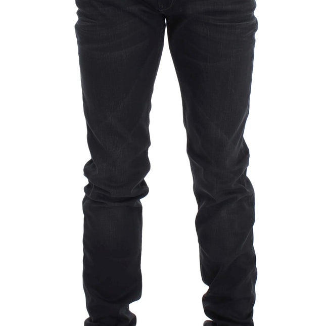 Acht Gray Cotton Stretch Slim Fit Jeans