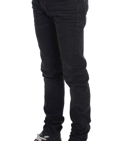 Acht Gray Cotton Stretch Slim Fit Jeans