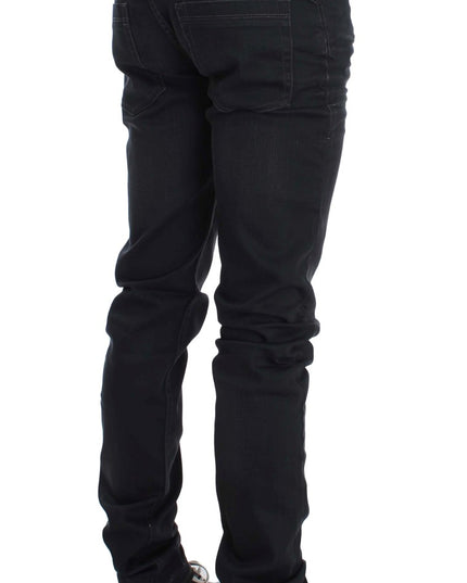 Acht Gray Cotton Stretch Slim Fit Jeans