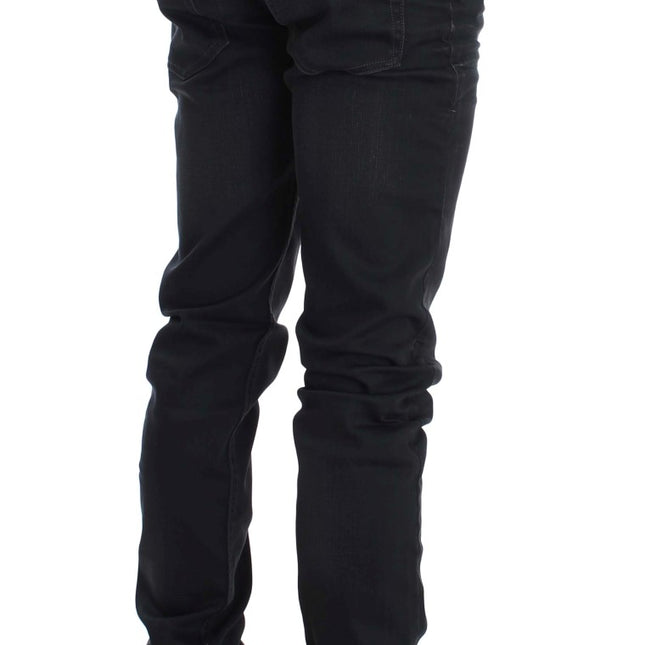 Acht Gray Cotton Stretch Slim Fit Jeans