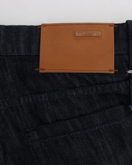 Acht Blue Cotton Regular Straight Fit Jeans