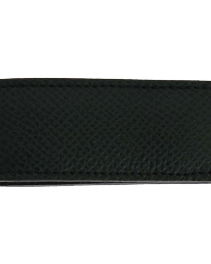 Dolce & Gabbana Green Leather Magnet Money Clip