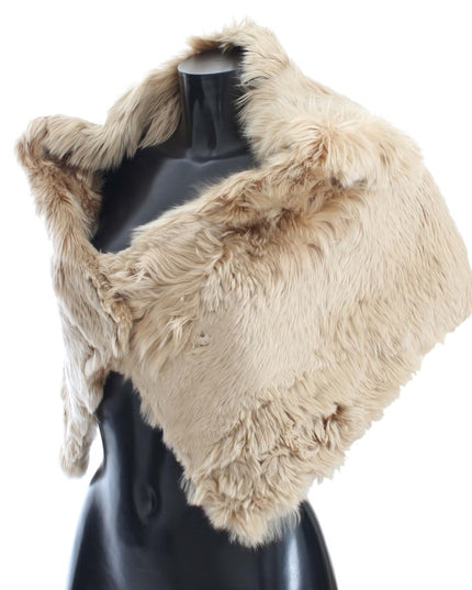 Dolce & Gabbana Beige Alpaca Collar Scarf