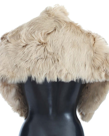 Dolce & Gabbana Beige Alpaca Collar Scarf