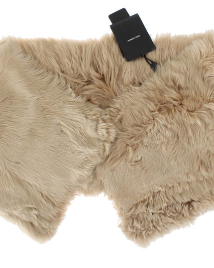 Dolce & Gabbana Beige Alpaca Collar Scarf