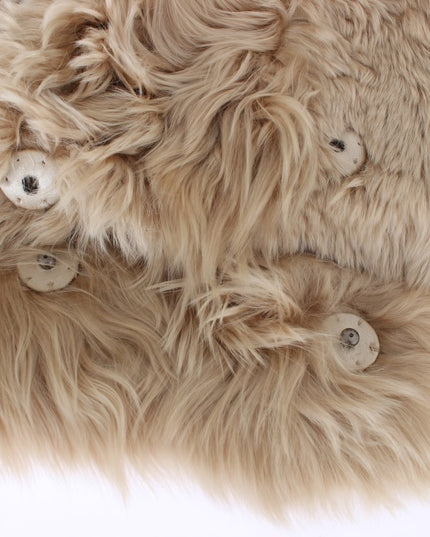 Dolce & Gabbana Beige Alpaca Collar Scarf
