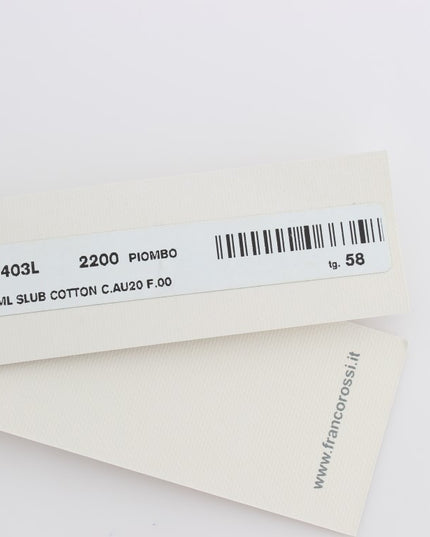 Alpha Massimo Rebecchi Gray Cotton Button Down Casual Shirt