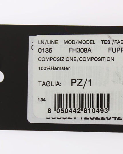 Dolce & Gabbana Bordeaux Hamster Fur Crochet Hood Scarf Hat