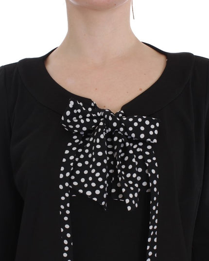 BENCIVENGA Black Stretch Sheath Dress & Sweater Set