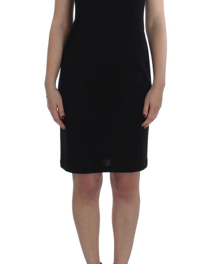 BENCIVENGA Black Stretch Sheath Dress & Sweater Set