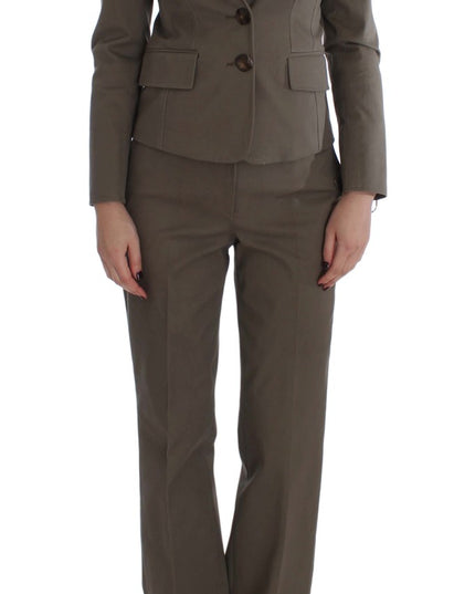 BENCIVENGA Beige Wool Cotton Suit