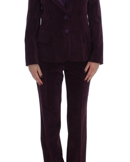 BENCIVENGA Purple Wool Suit T-Shirt Set