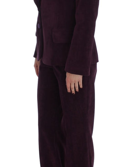 BENCIVENGA Purple Wool Suit T-Shirt Set