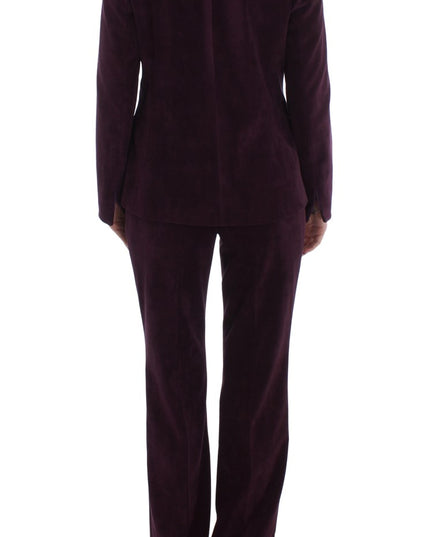 BENCIVENGA Purple Wool Suit T-Shirt Set