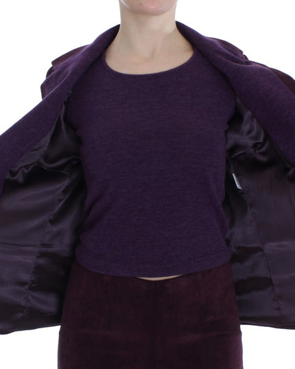 BENCIVENGA Purple Wool Suit T-Shirt Set