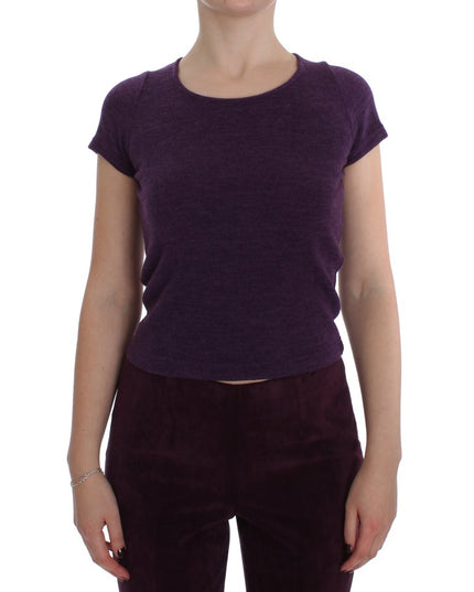 BENCIVENGA Purple Wool Suit T-Shirt Set