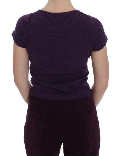 BENCIVENGA Purple Wool Suit T-Shirt Set