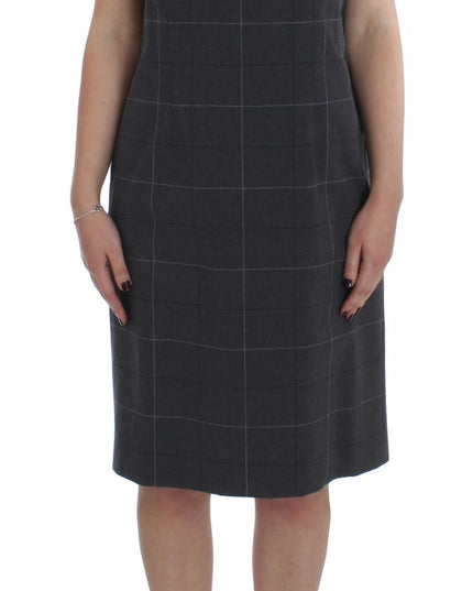 BENCIVENGA Gray Stretch Sheath Dress Suit Set