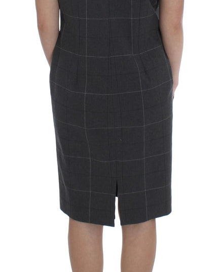 BENCIVENGA Gray Stretch Sheath Dress Suit Set