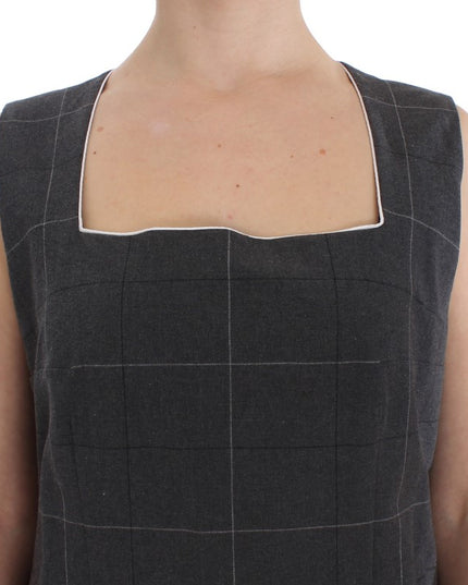 BENCIVENGA Gray Stretch Sheath Dress Suit Set