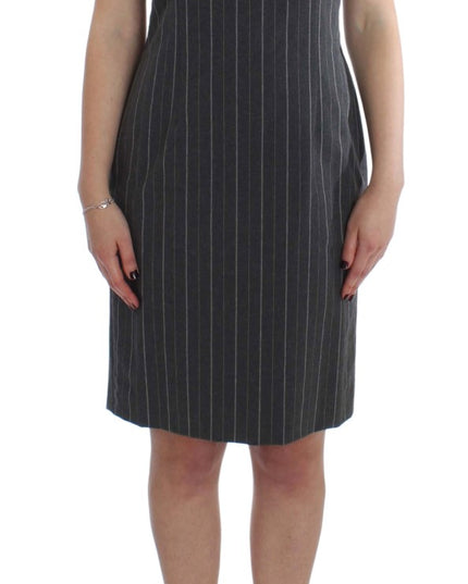 BENCIVENGA Gray Stretch Suit Sheath Dress & Blazer Set