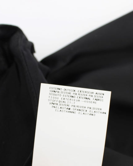 Exte Black Neck Wrap Top Blouse