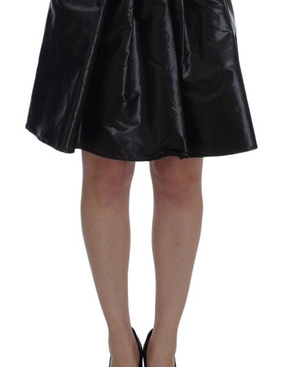 Exte Black Blue Two Piece Suit Skirt & Blazer