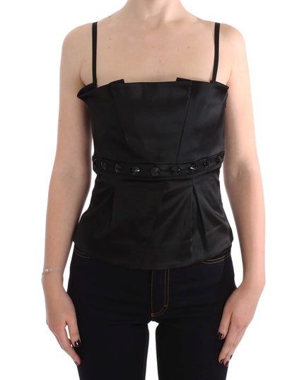 Exte Black Tank Party Evening Top Blouse