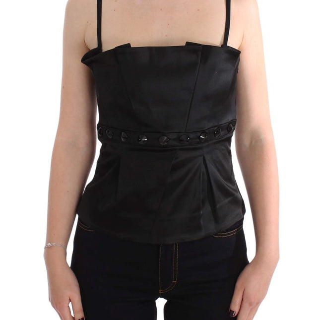 Exte Black Tank Party Evening Top Blouse