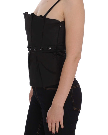 Exte Black Tank Party Evening Top Blouse