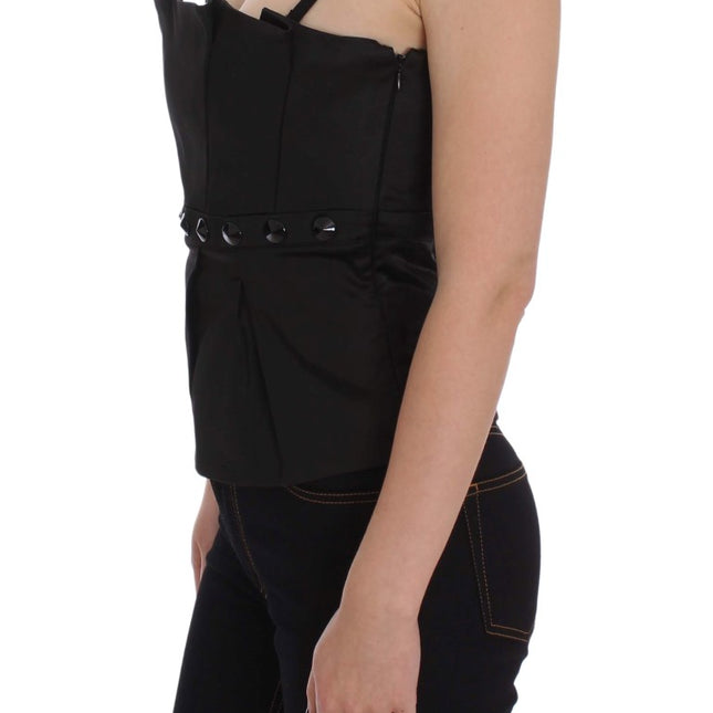 Exte Black Tank Party Evening Top Blouse