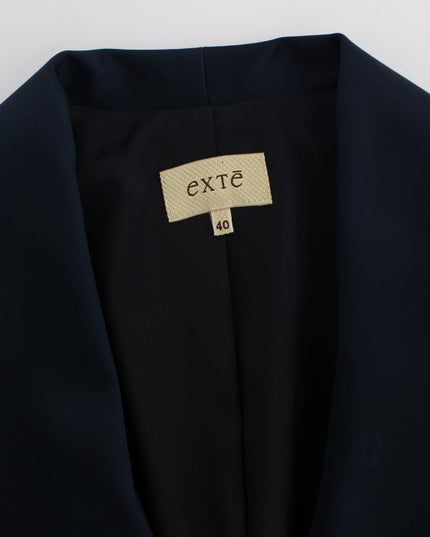 Exte Blue Three Button Single Breasted Blazer Jacket