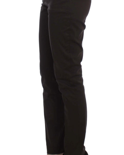 Exte Brown Stretch Two Button Suit