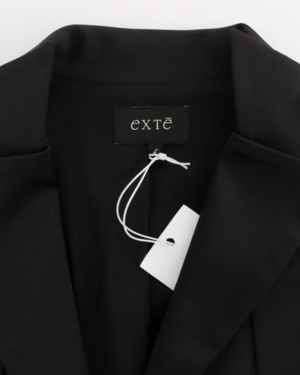 Exte Black Stretch Single Breasted Blazer Jacket
