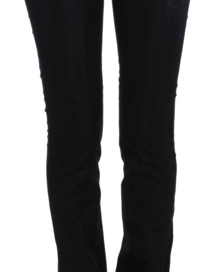 Exte Black One Button Three Piece Suit