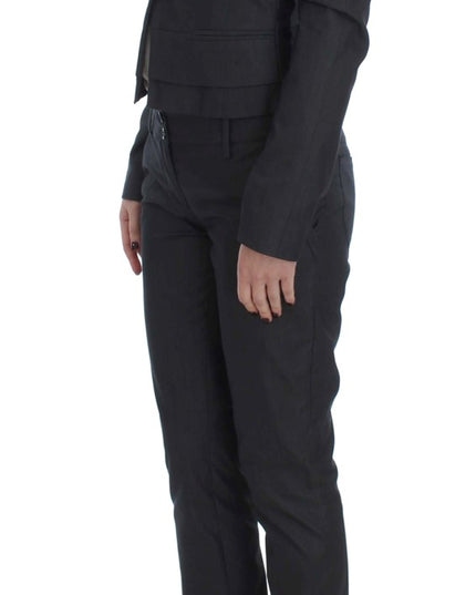 Exte Gray One Button Two Piece Suit